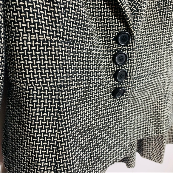 Jess Basic Wool Blend Skirt Suit classic black & White academia preppy 8 - Picture 3 of 11